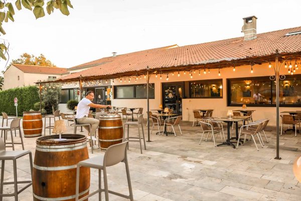 terrasse - bar - hotel - le bois d'imbert - rocamadour
